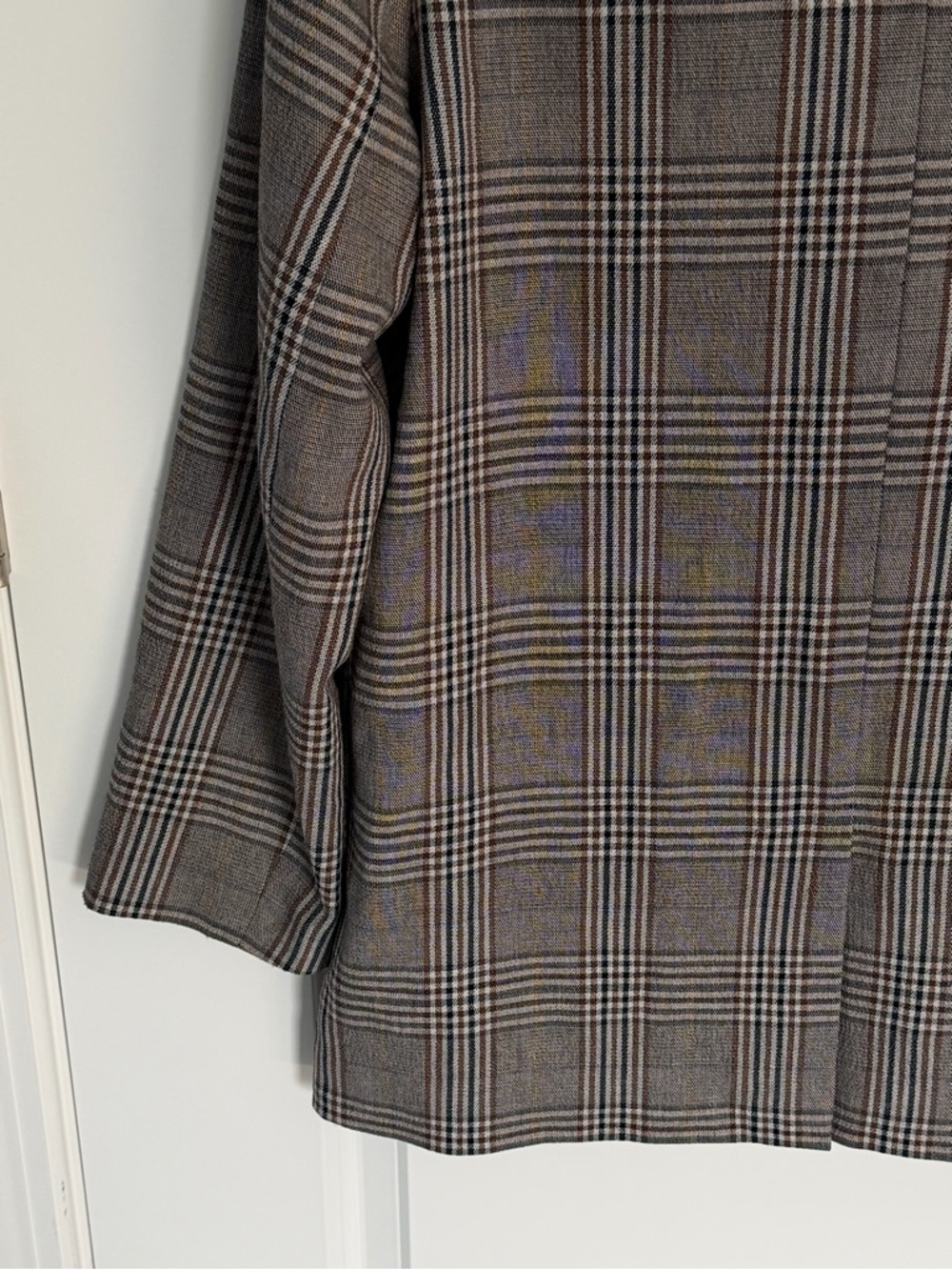 Madewell Menswear Plaid Caldwell Double-Breasted Blazer Size Medium 54572 - Picture 11 of 16